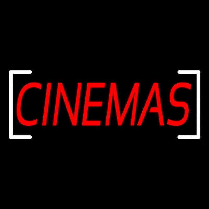 Cinemas Red Neonskylt