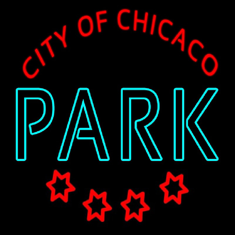 City Of Chicanco Park Neonskylt