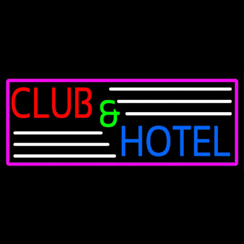 Club And Hotel Bar Neonskylt