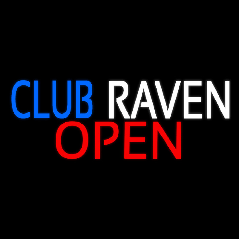 Club Raven Neonskylt