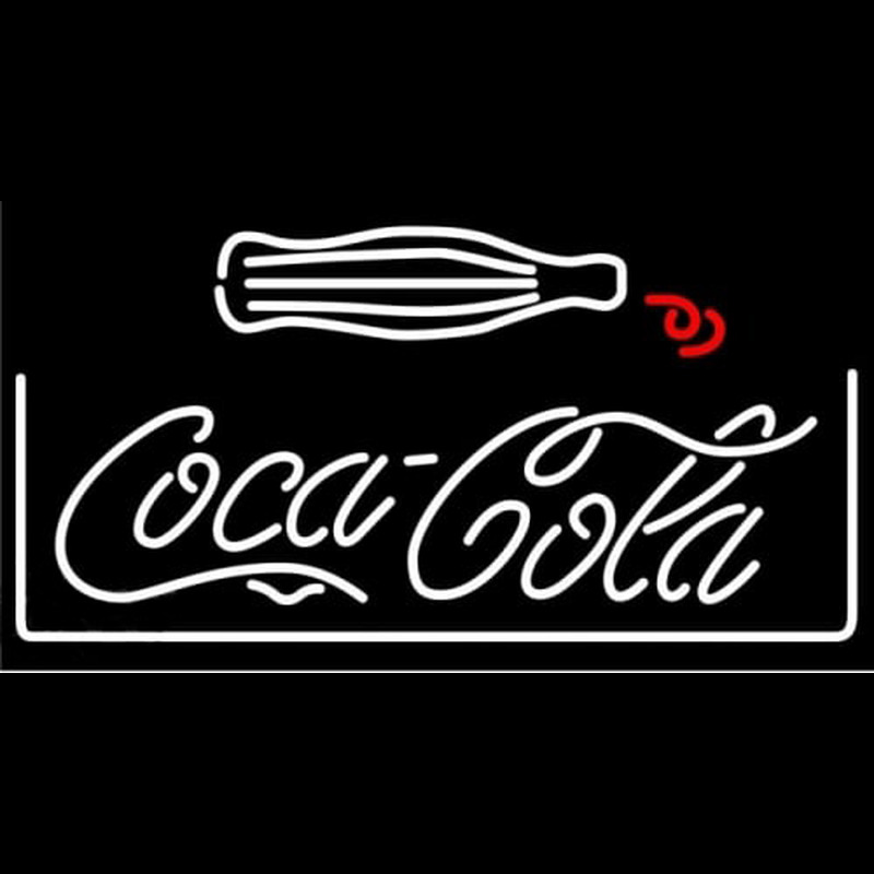 Coca Cola Coke Bottle Soda Pop Pub Game Room Neonskylt