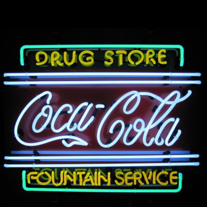 Coca Cola Neon Clock Sign Neonskylt