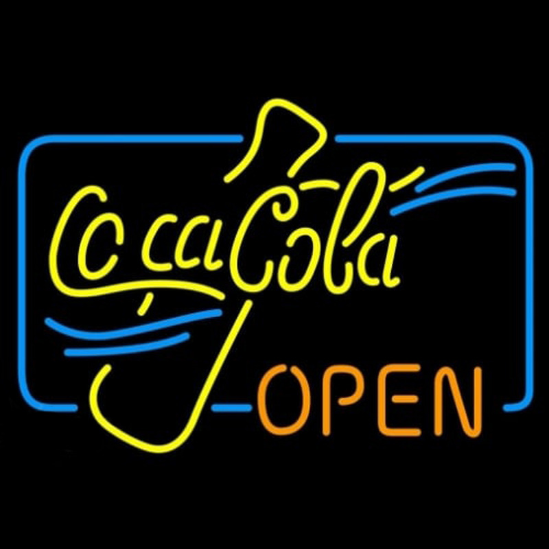 Coca Cola Open Neonskylt