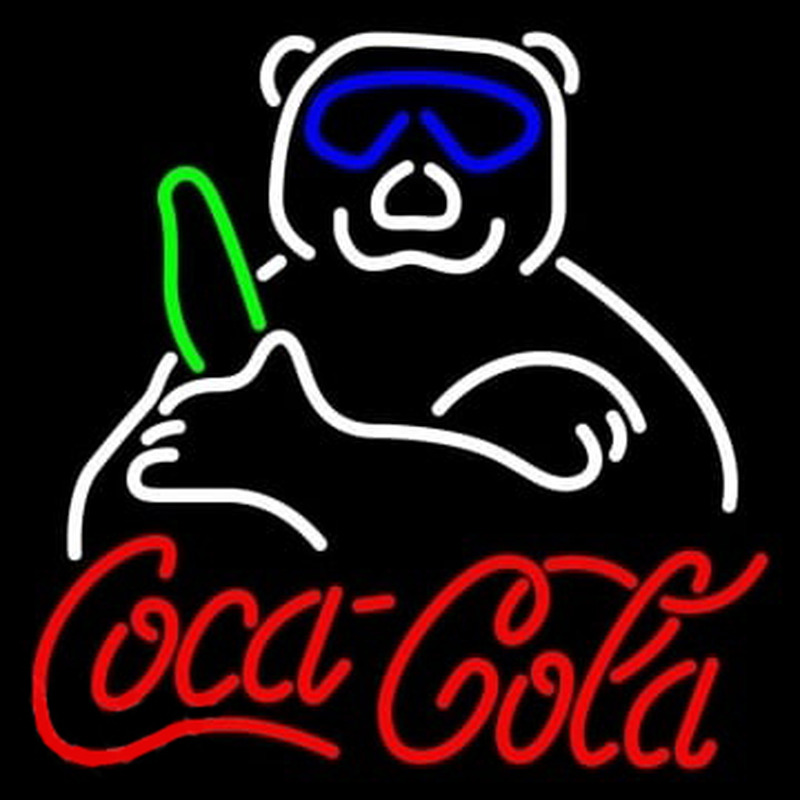 Coca Cola Panda Neonskylt