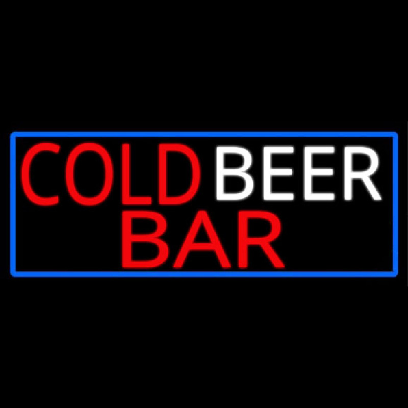 Cold Beer Bar Neonskylt