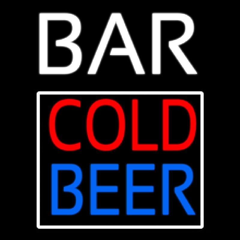 Cold Beer Bar Neonskylt