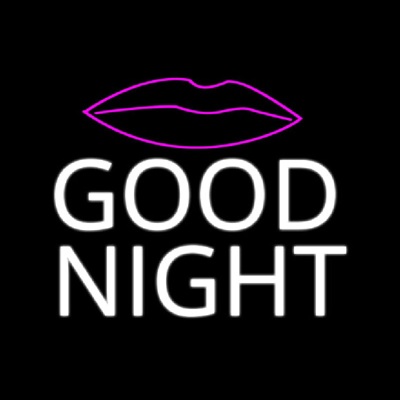 Cool Cute Fashion Good Night Neonskylt