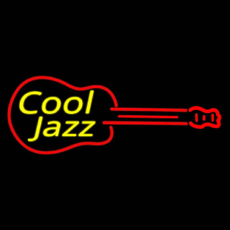 Cool Jazz Guitar 2 Neonskylt