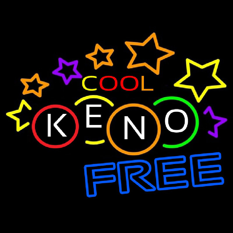 Cool Keno Free 3 Neonskylt