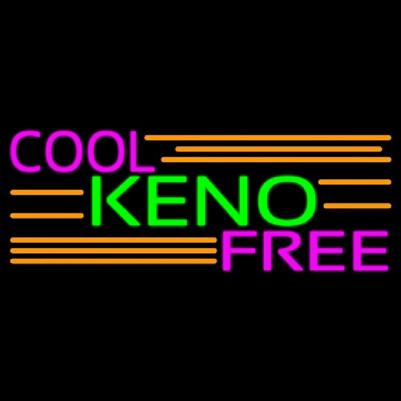 Cool Keno Free 4 Neonskylt