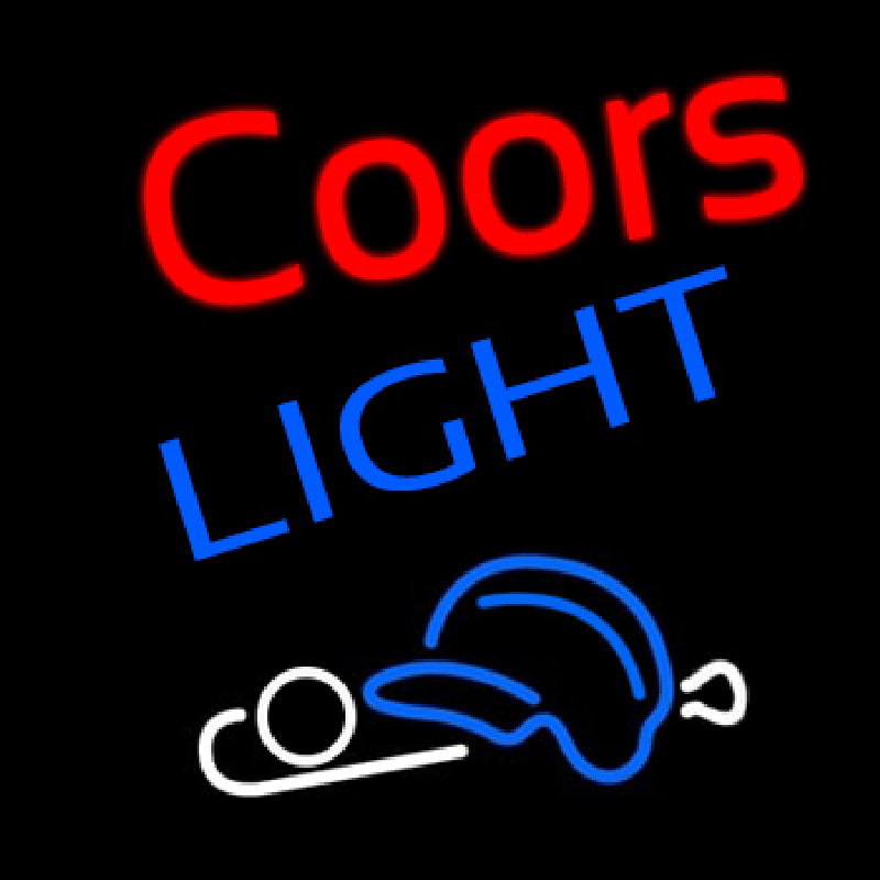 Coors Light Baseball Neonskylt