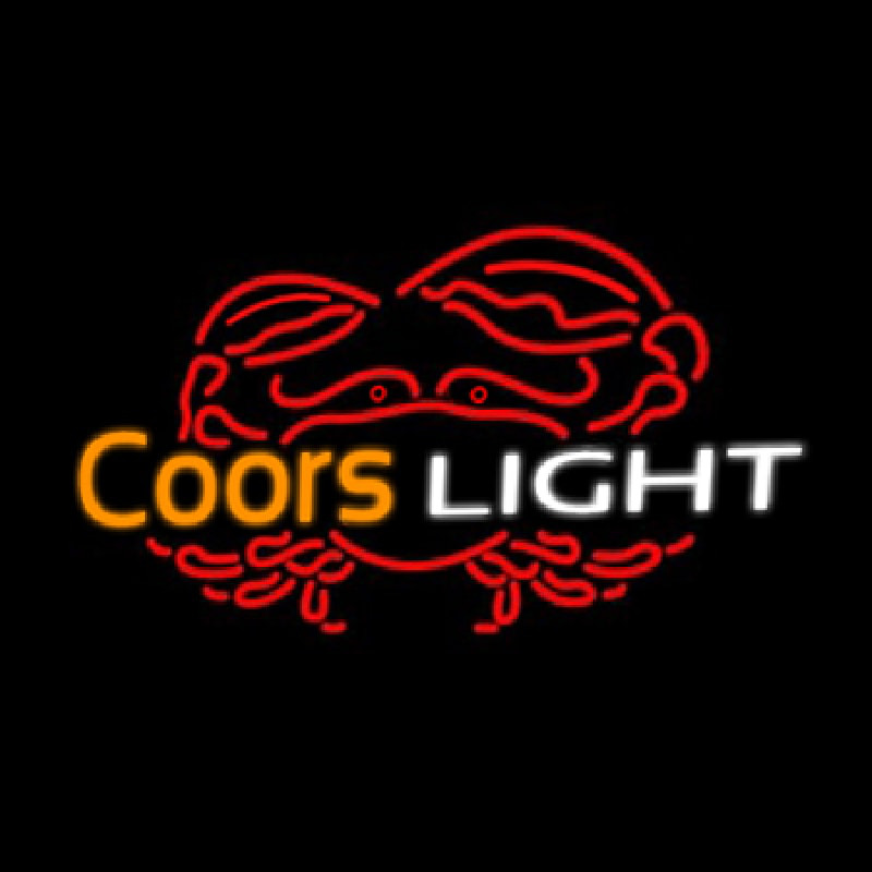 Coors Light Crab Neonskylt