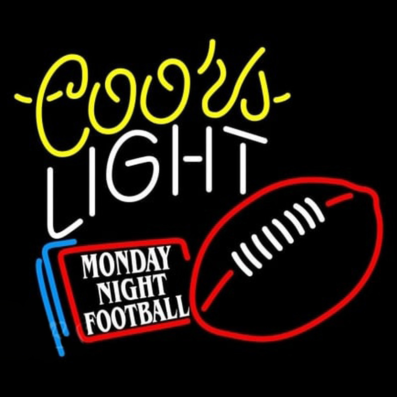 Coors Light Monday Night Football Neonskylt