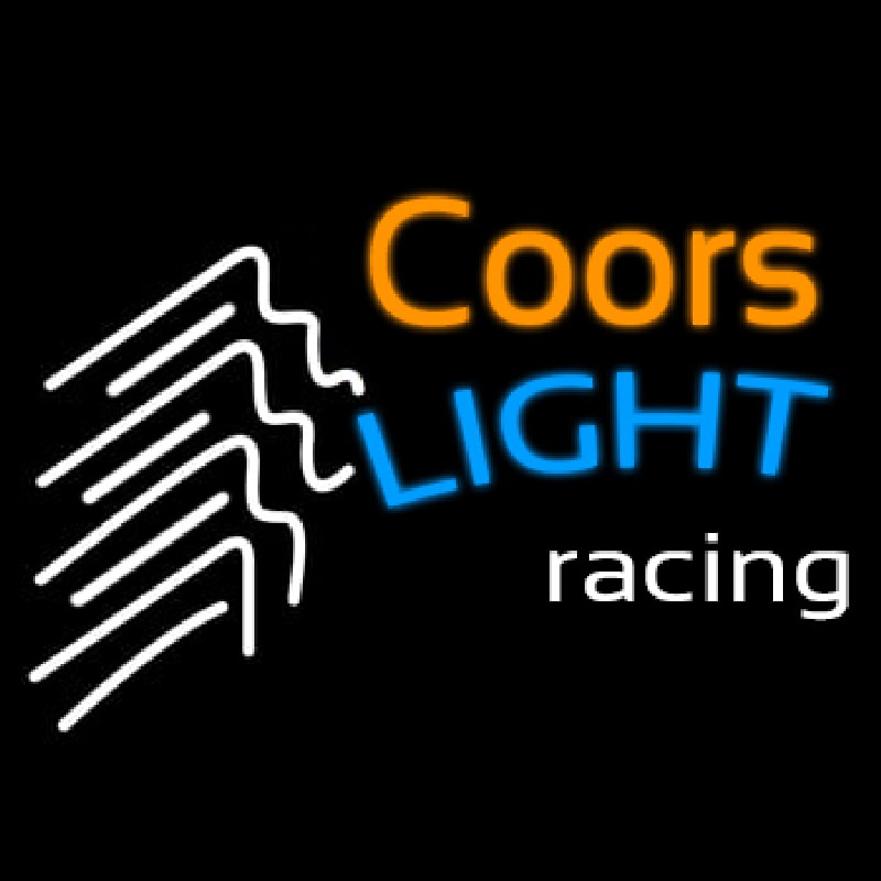 Coors Light Racing Beer Neonskylt