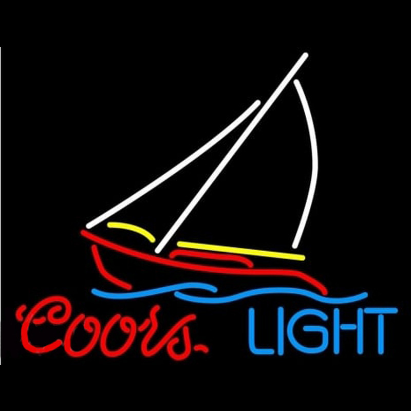 Coors Light Sailboat Neonskylt