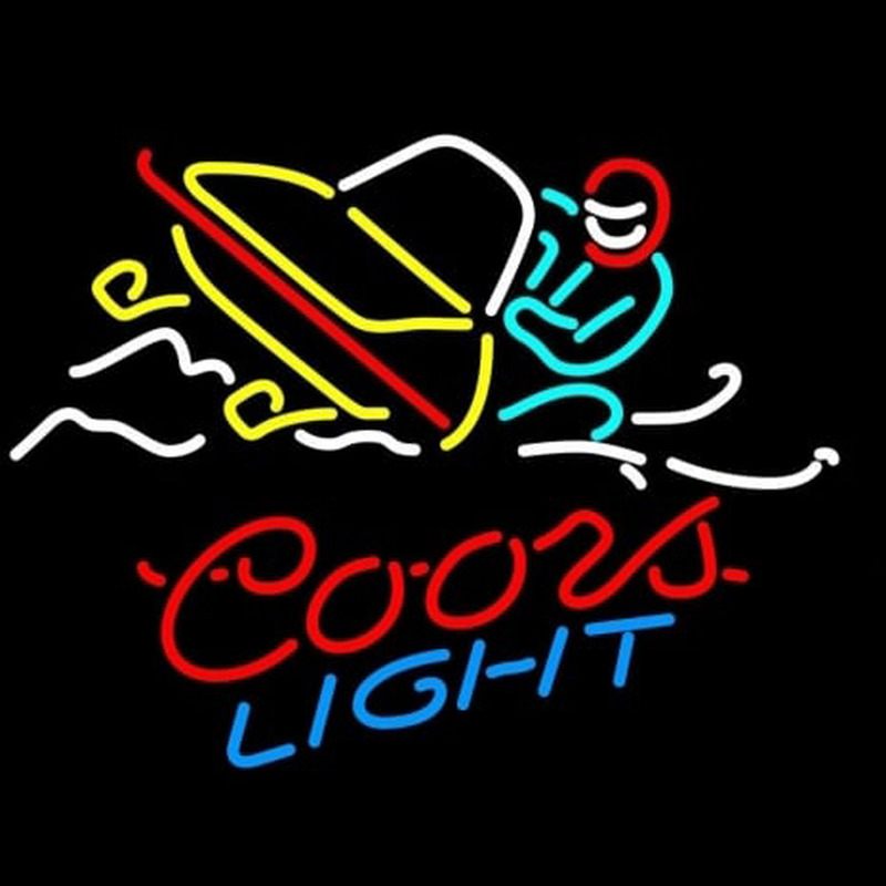 Coors Light Snowmobile Neonskylt