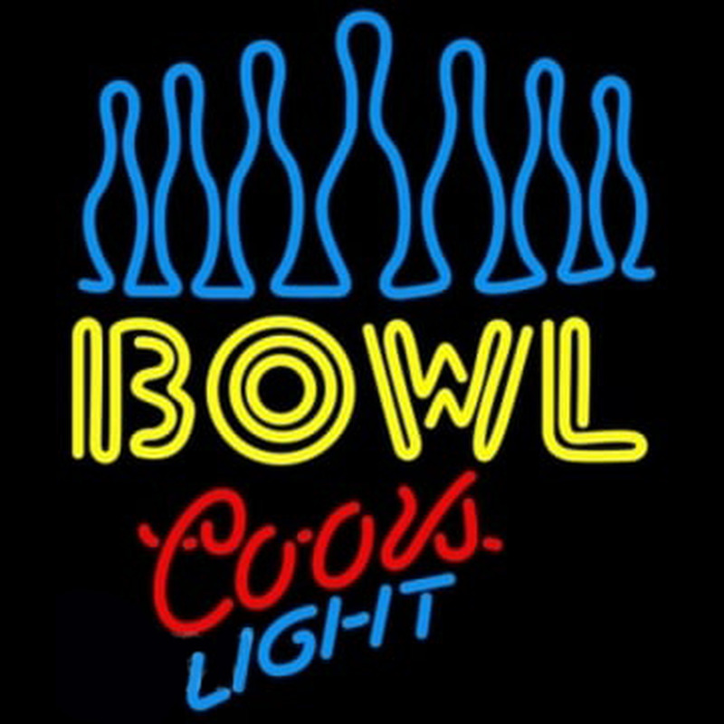 Coors Light Ten Pin Bowling Neonskylt