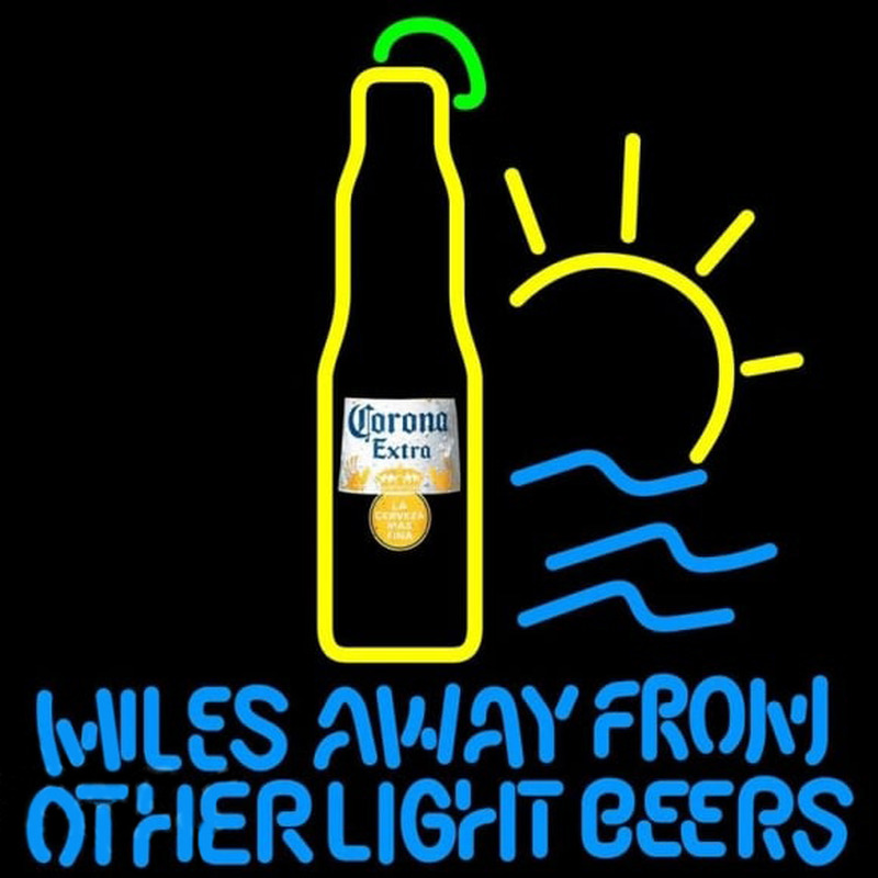 Corona E tra Miles Away From Other Beers Beer Sign Neonskylt