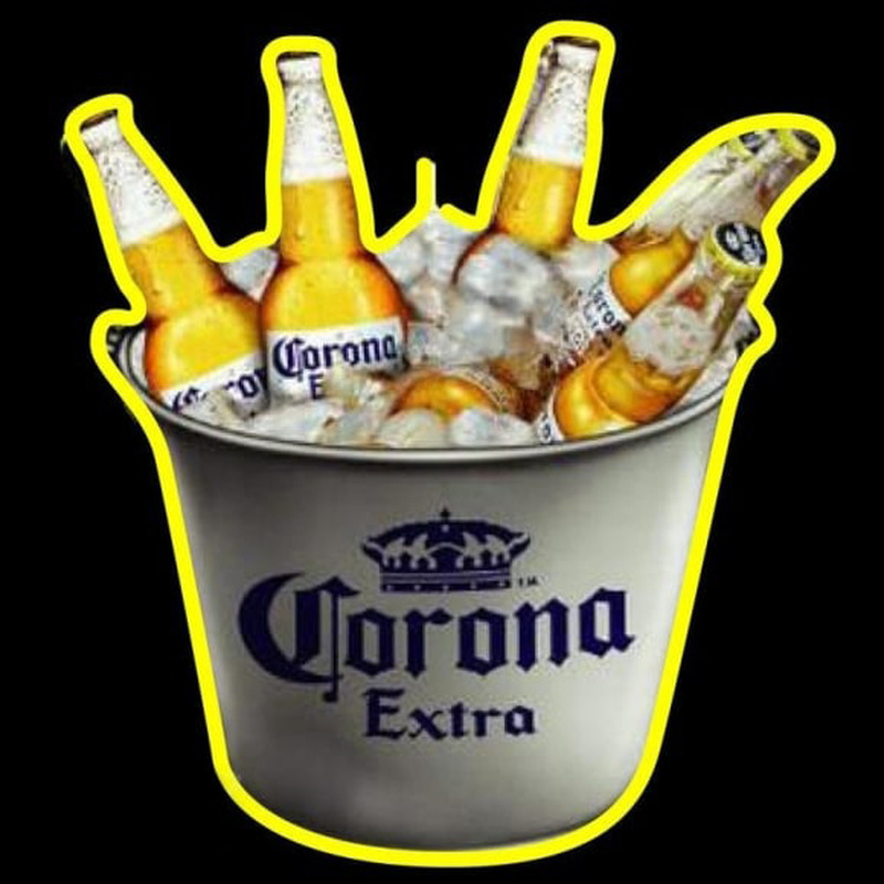 Corona E tra On Ice Beer Sign Neonskylt
