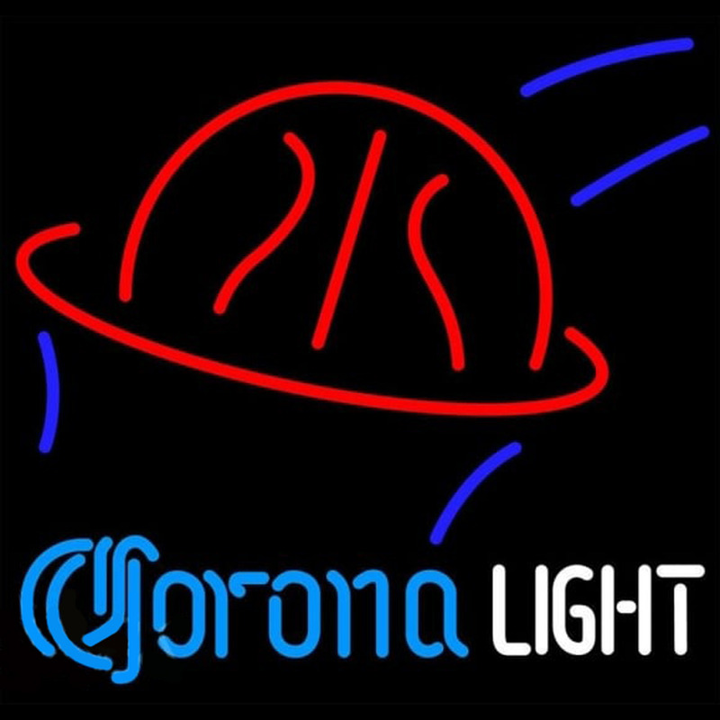 Corona Light Basketball Beer Sign Neonskylt