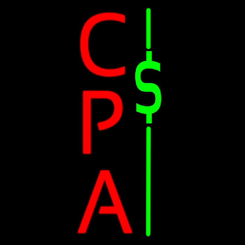 Cpa Dollar Symbol Neonskylt