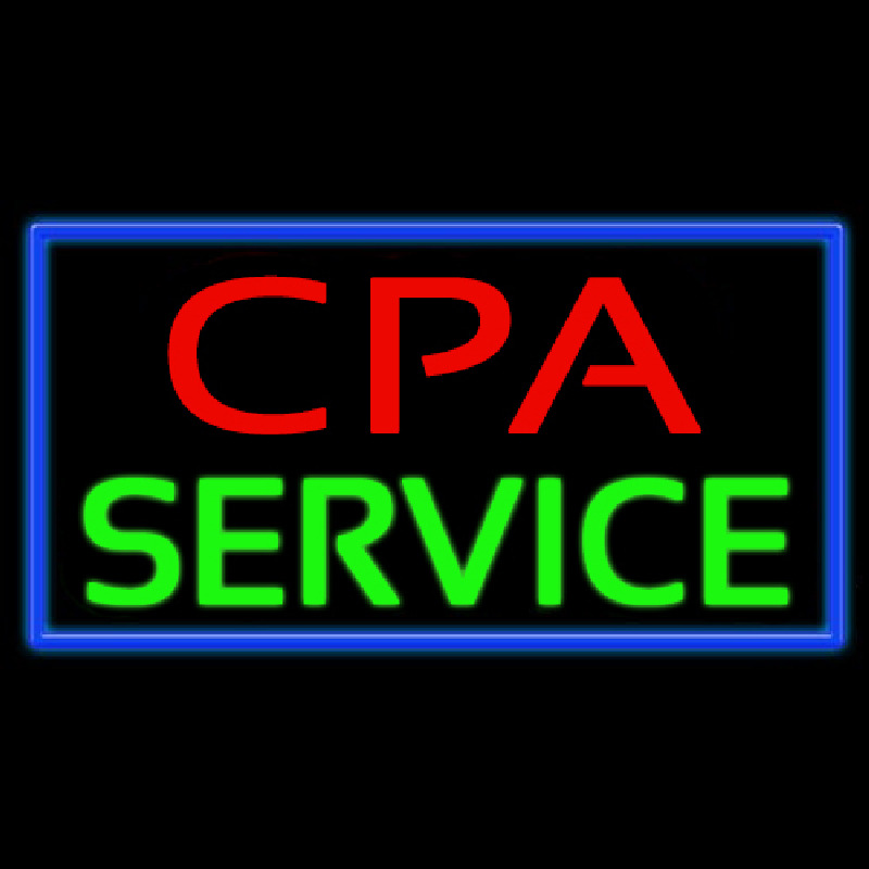 Cpa Service Neonskylt