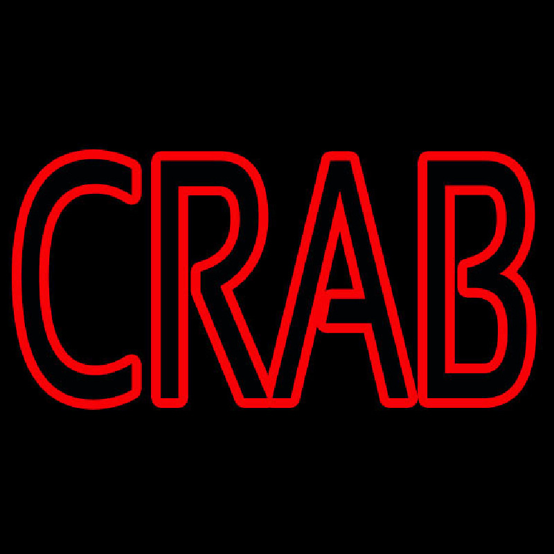 Crab Block 2 Neonskylt