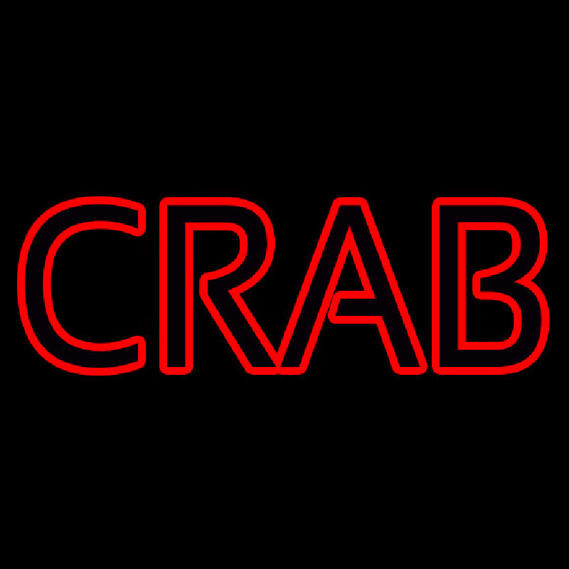 Crab Block Neonskylt