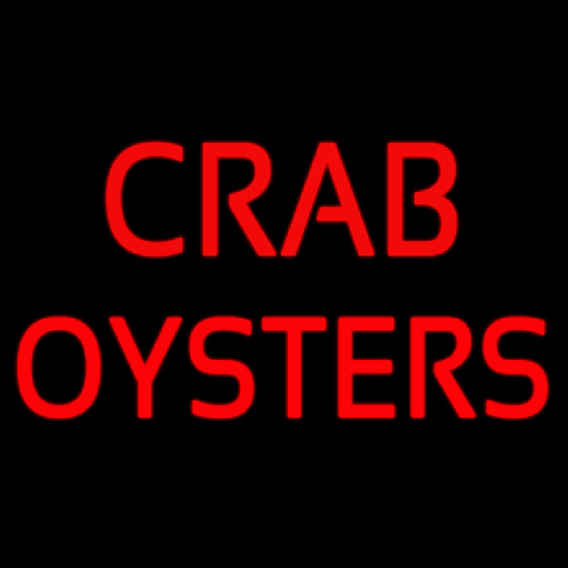 Crab Oysters Neonskylt