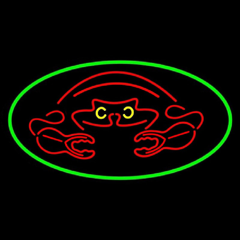 Crab Red Logo Neonskylt