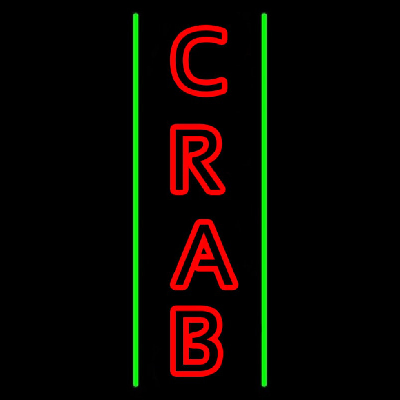 Crab Vertical 1 Neonskylt