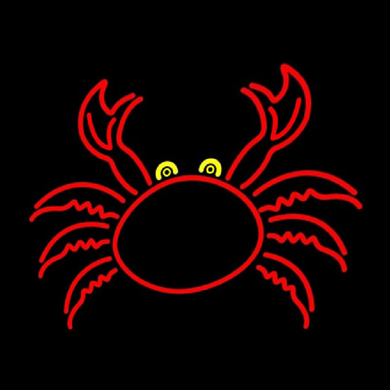 Crab With Logo 1 Neonskylt