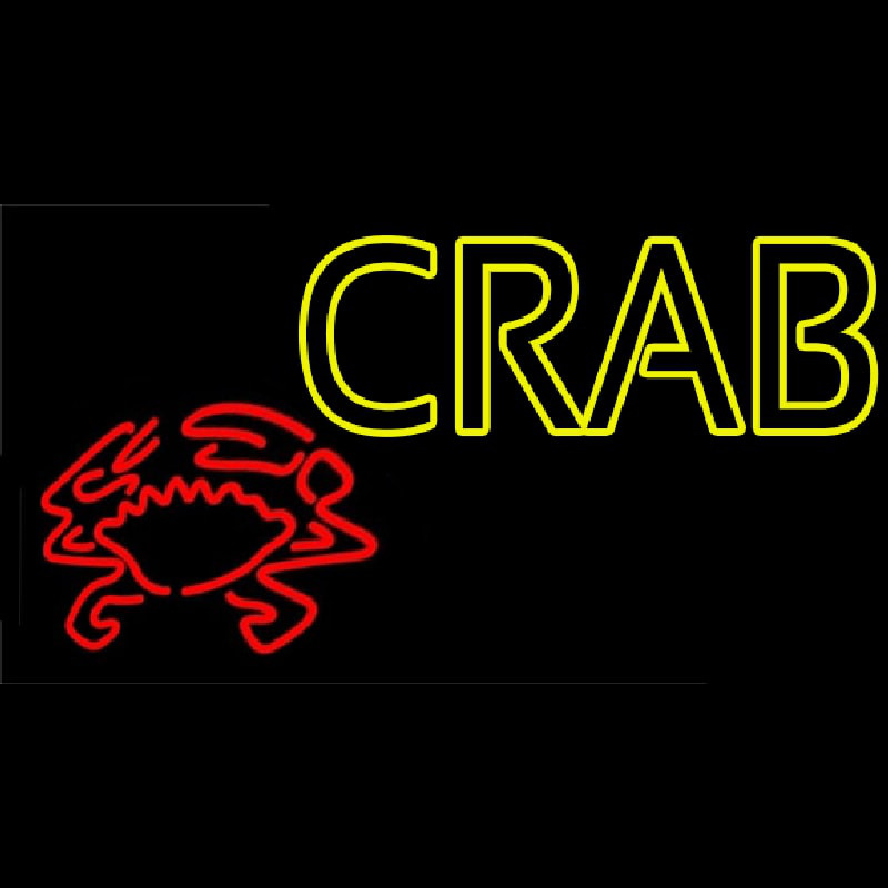 Crab With Logo 1 Neonskylt