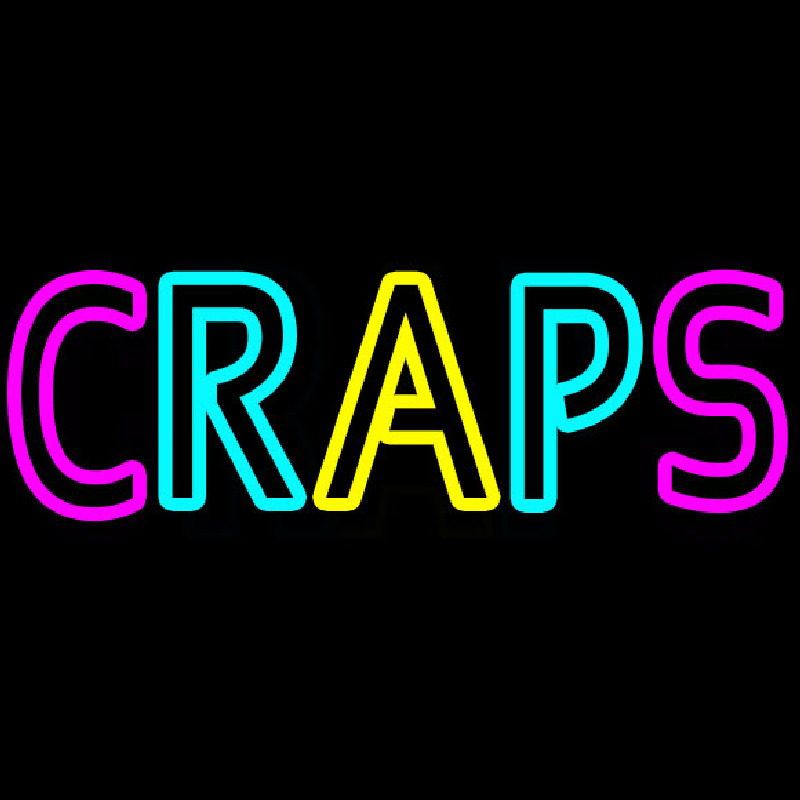 Craps 1 Neonskylt