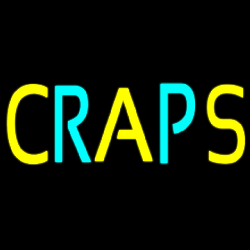 Craps 2 Neonskylt
