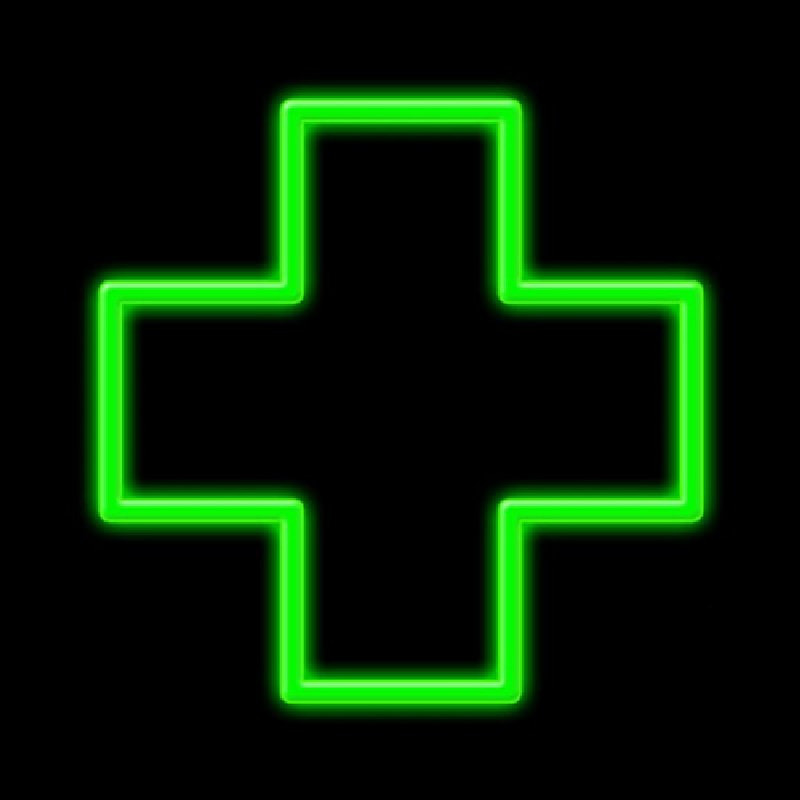 Cross Logo Neonskylt