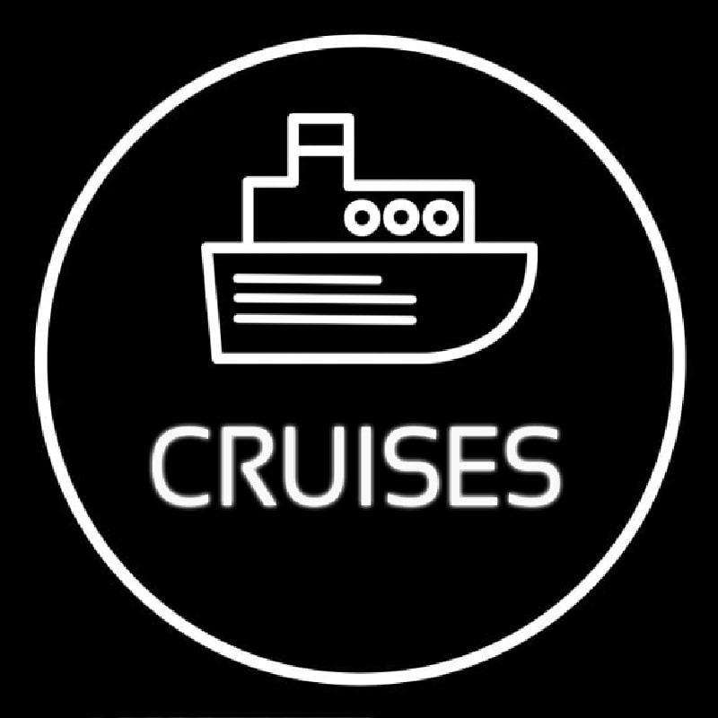 Cruises Icon Button Neonskylt