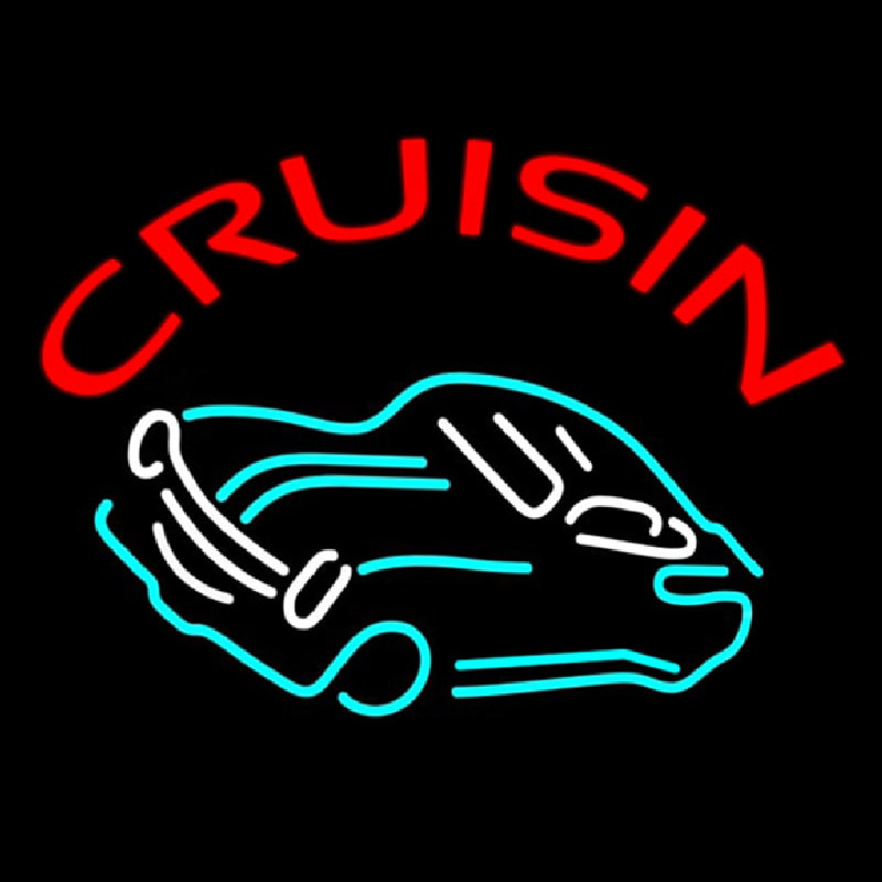 Crusin Car Logo Neonskylt