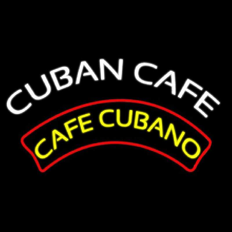 Cuban Cafe Neonskylt