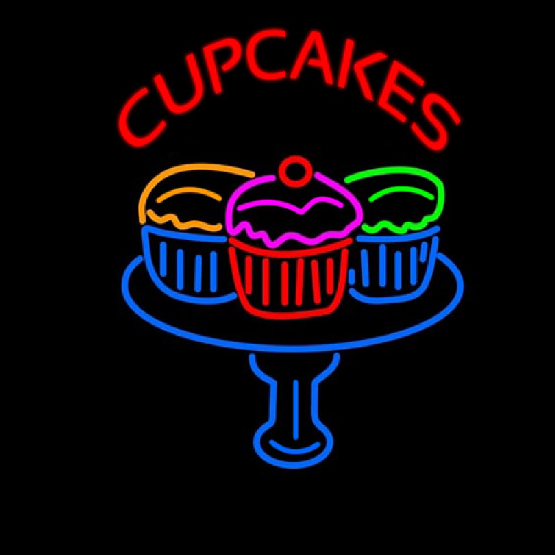 Cup Cakes Neonskylt