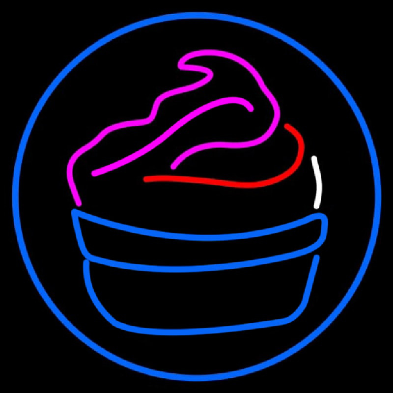 Cupcake Logo Neonskylt