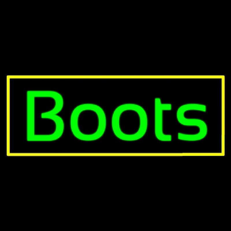 Cursive Boots Neonskylt