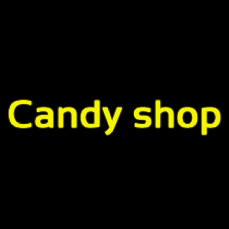 Cursive Candy Shop Neonskylt