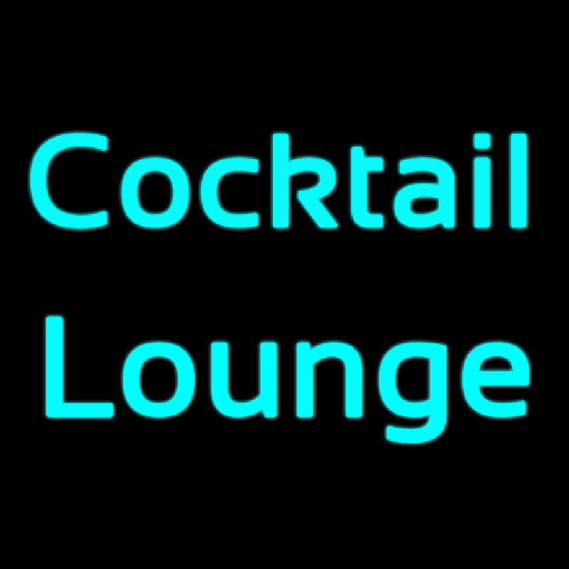 Cursive Cocktail Lounge Neonskylt