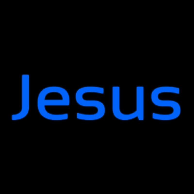 Cursive Jesus Neonskylt
