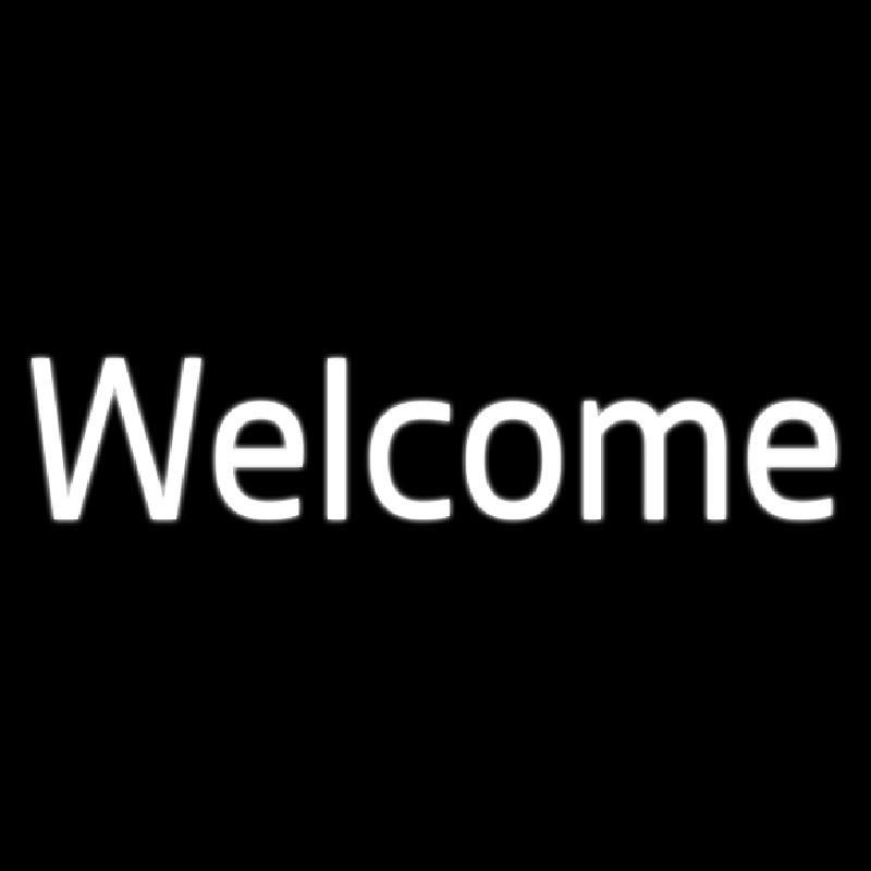 Cursive Welcome Neonskylt