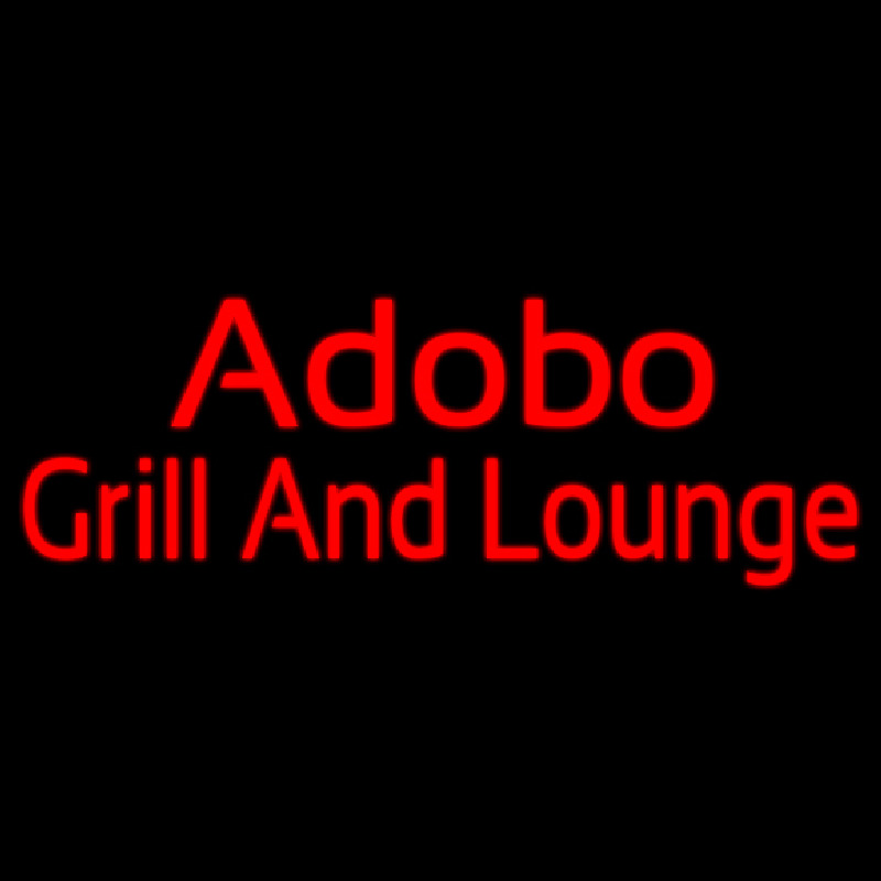 Custom Adobo Grill And Lounge 2 Neonskylt