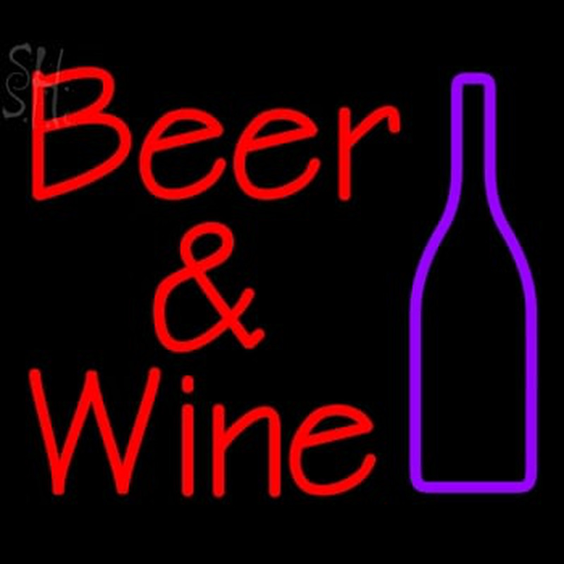 Custom Beer And Wine Bottle Neonskylt