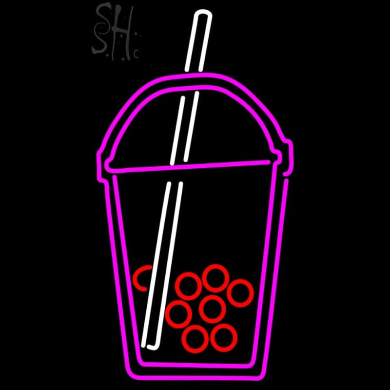 Custom Boba Tea Symbol 1 Neonskylt