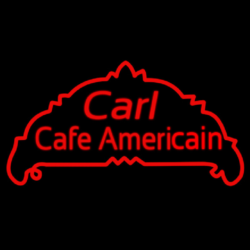 Custom Carl Cafe Americain 1 Neonskylt